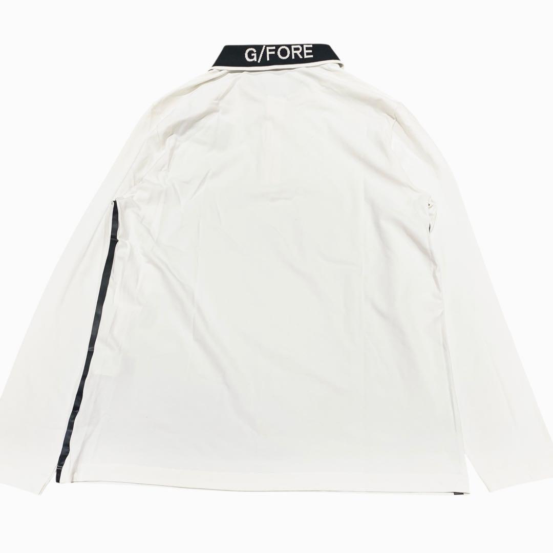 未使用訳アリ】定価5.2万円 G/FORE ホワイト 長袖ポロシャツ - メルカリ