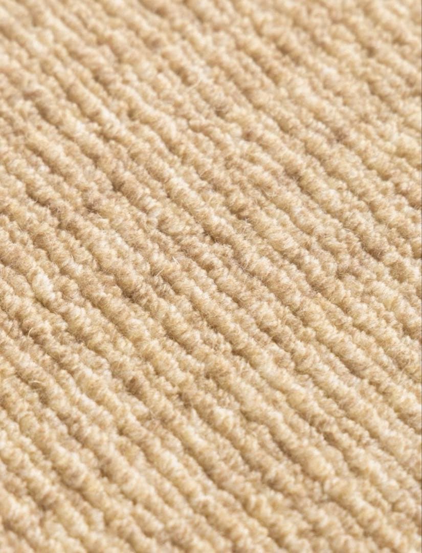 ニュージーランドウール ジュート 手織りラグ 1.4m×2m 北欧風 和モダン