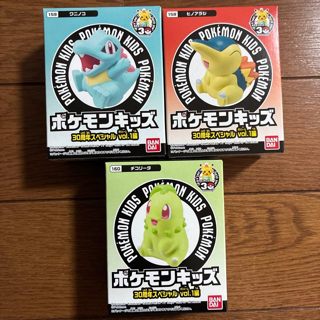 ポケモンキッズ 30周年スペシャル 御三家 ヒノアラシ ワニノコ