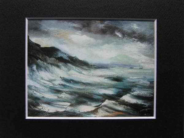 モーリス・ド・ヴラマンク、海景、希少レゾネの一頁、高級額装付