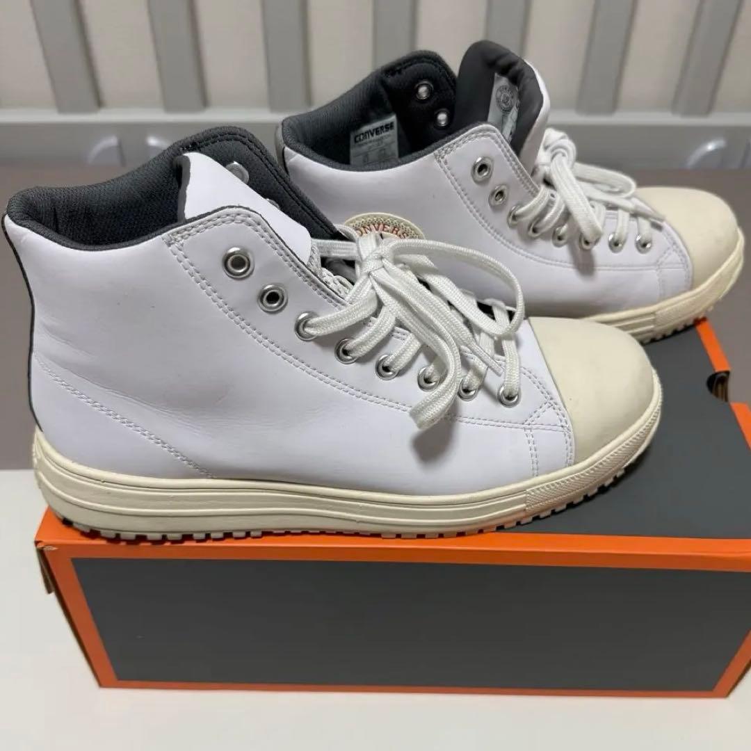 コンバース　オールスター　CPD ハイカット　安全靴　ホワイト 2024秋冬新作 ホワイト CPD コンバース 安全靴 セーフティシューズ ALL
