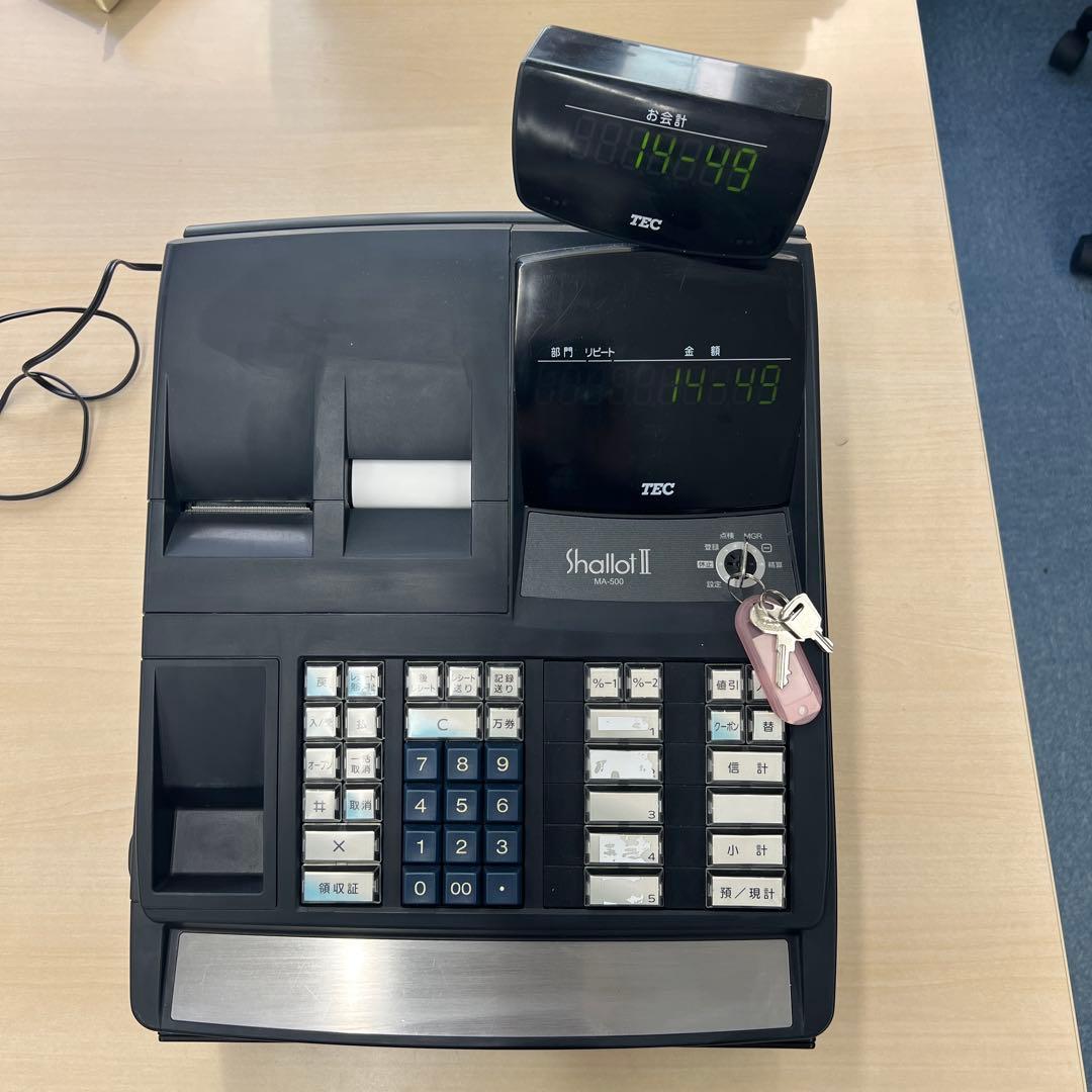 TEC テック 電子レジスター MA-500 東芝テック 電子レジスター MA-500 shallotⅡ レジ 動作確認済 - メルカリ