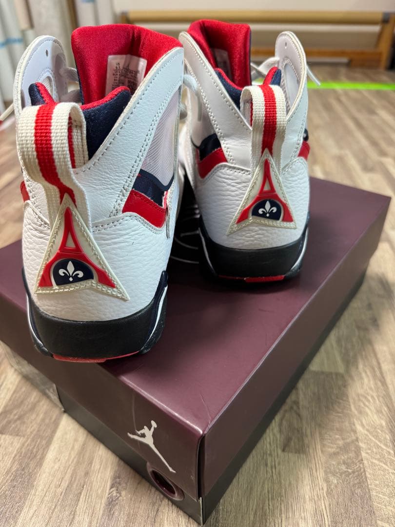 エアジョーダン 7 ホワイト/レッド/ネイビー パリ・サンジェルマン