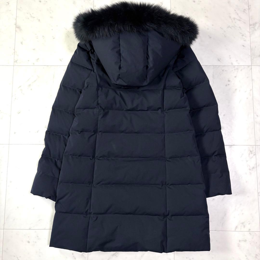 人気】デミルクスビームス FOXファーフードダウンコート ネイビー 36