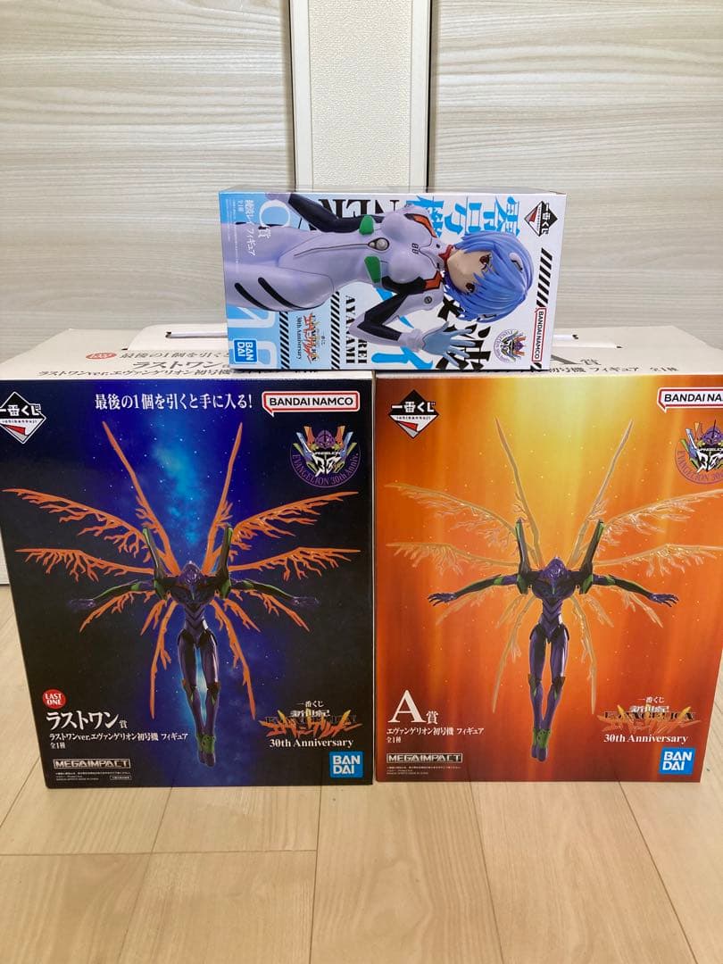 一番くじ エヴァンゲリオン 30th 3体セット(ラストワン/A賞/C賞)