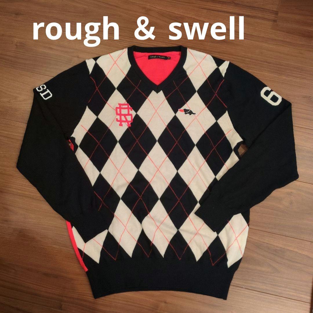 rough ＆ swell duckbills アーガイル柄ニットセーターМ