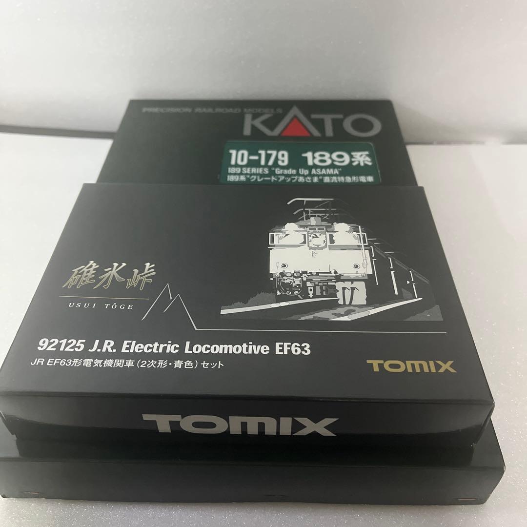 KATO 189家グレードアップあさま　TOMIX EF63 2次形青色 Nゲージ TOMIX 189系あさま 長野総合車両所・N109編成 (+EF63 3次形