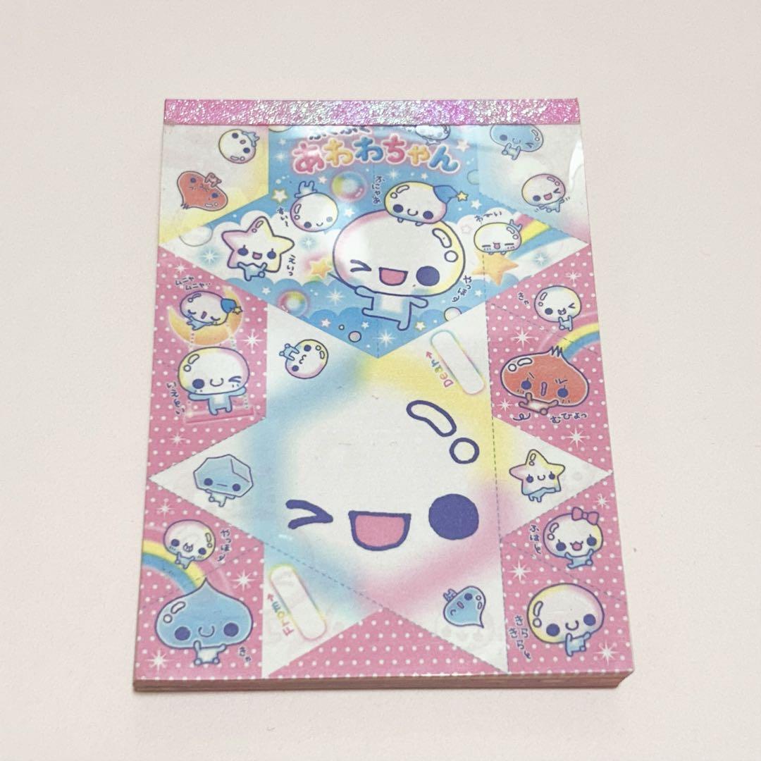 平成レトロ ぷくぷくあわわちゃん メモ帳 - メルカリ