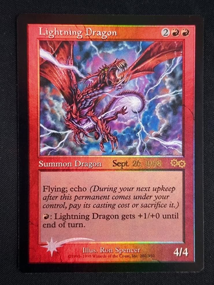 MTG 稲妻のドラゴン Foil 英 プレリリース プロモ USG-P