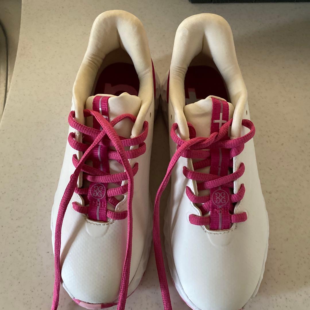 ゴルフシューズ 女性用 ホワイト/ピンク 4G 楽天市場】ゴルフシューズ レディス 女性ゴルフシューズ スパイク ひも