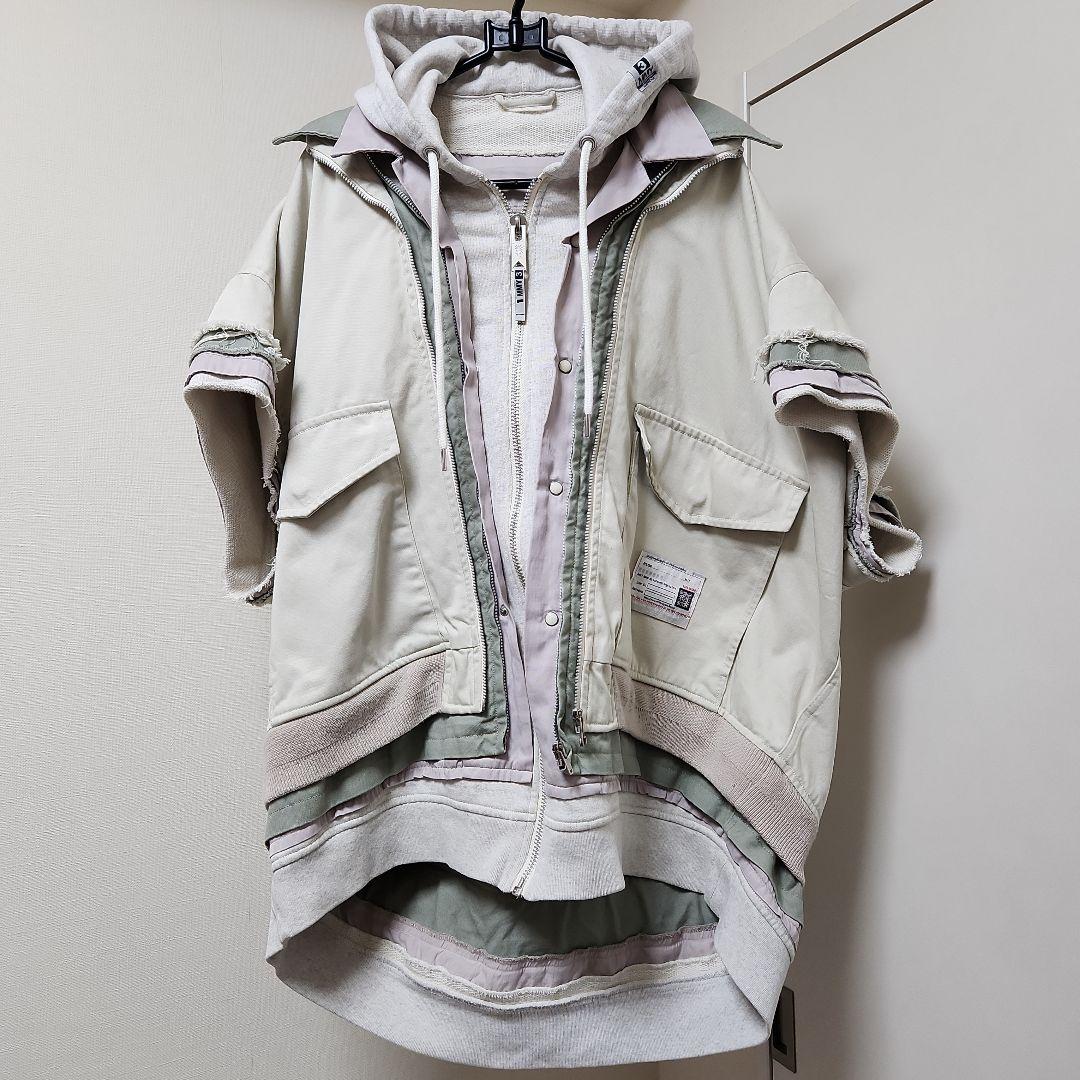 メゾンミハラヤスヒロ/2025ss/トリプルレイヤード/パーカー/Size46