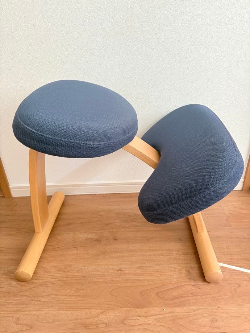 バランスイージーチェア　姿勢矯正クッションチェア ネイビー