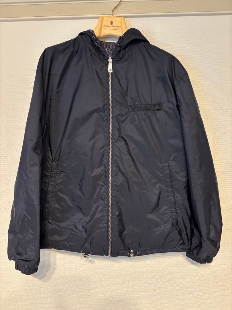 【最終値下価格】プラダ　リバーシブルフーデッドブルゾン