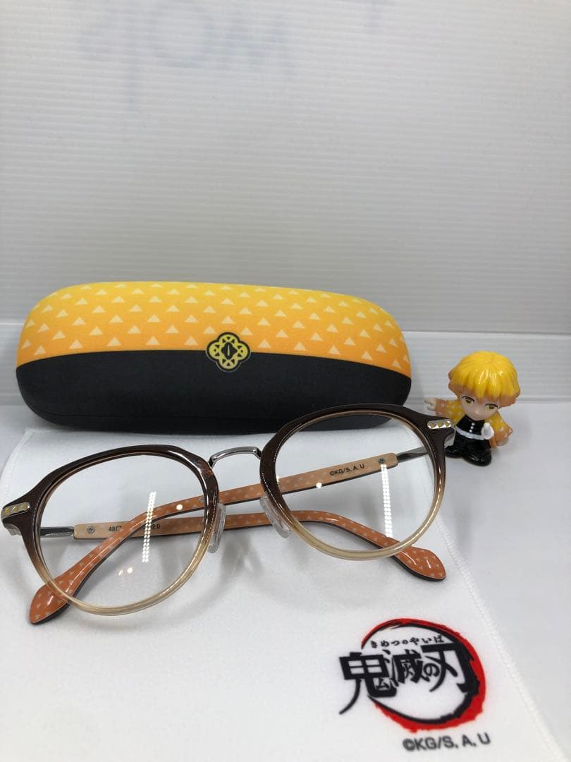 我妻善逸　メガネフレーム　ラウンド