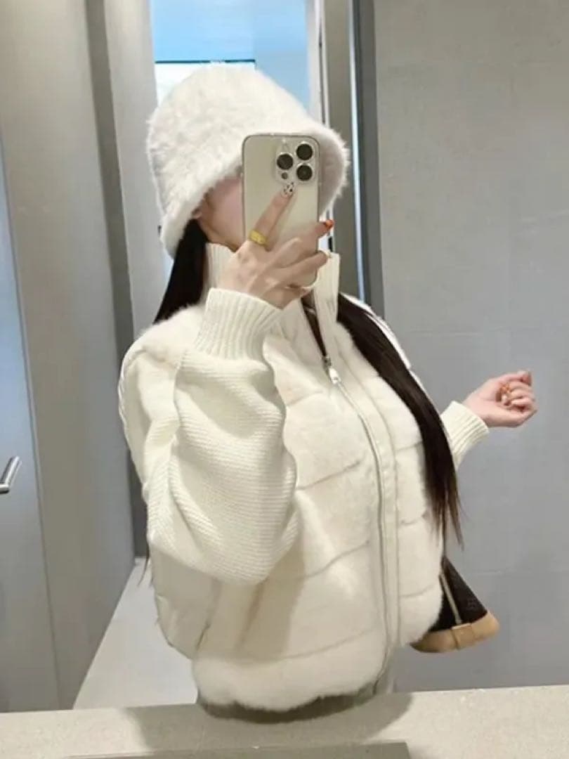 DHOLIC エコファー ダウン ジャンパー 韓国