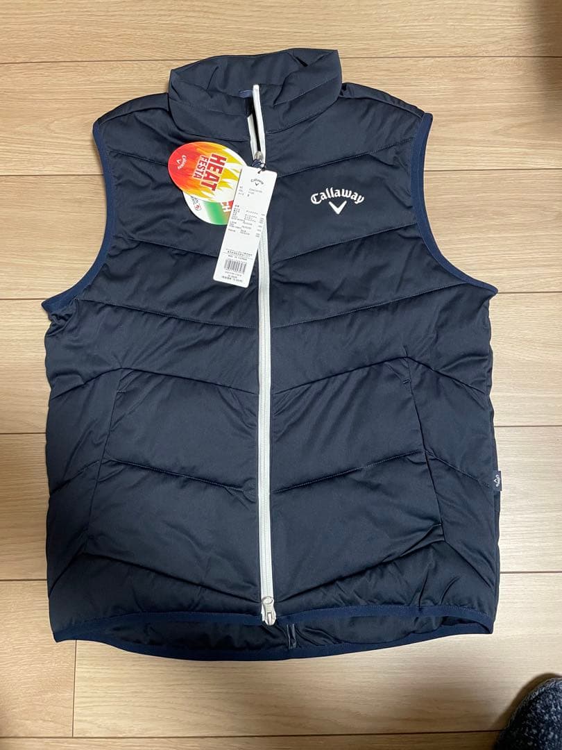 Callaway ネイビー ダウンベスト Amazon | [キャロウェイ] レディース フルジップダウンベスト