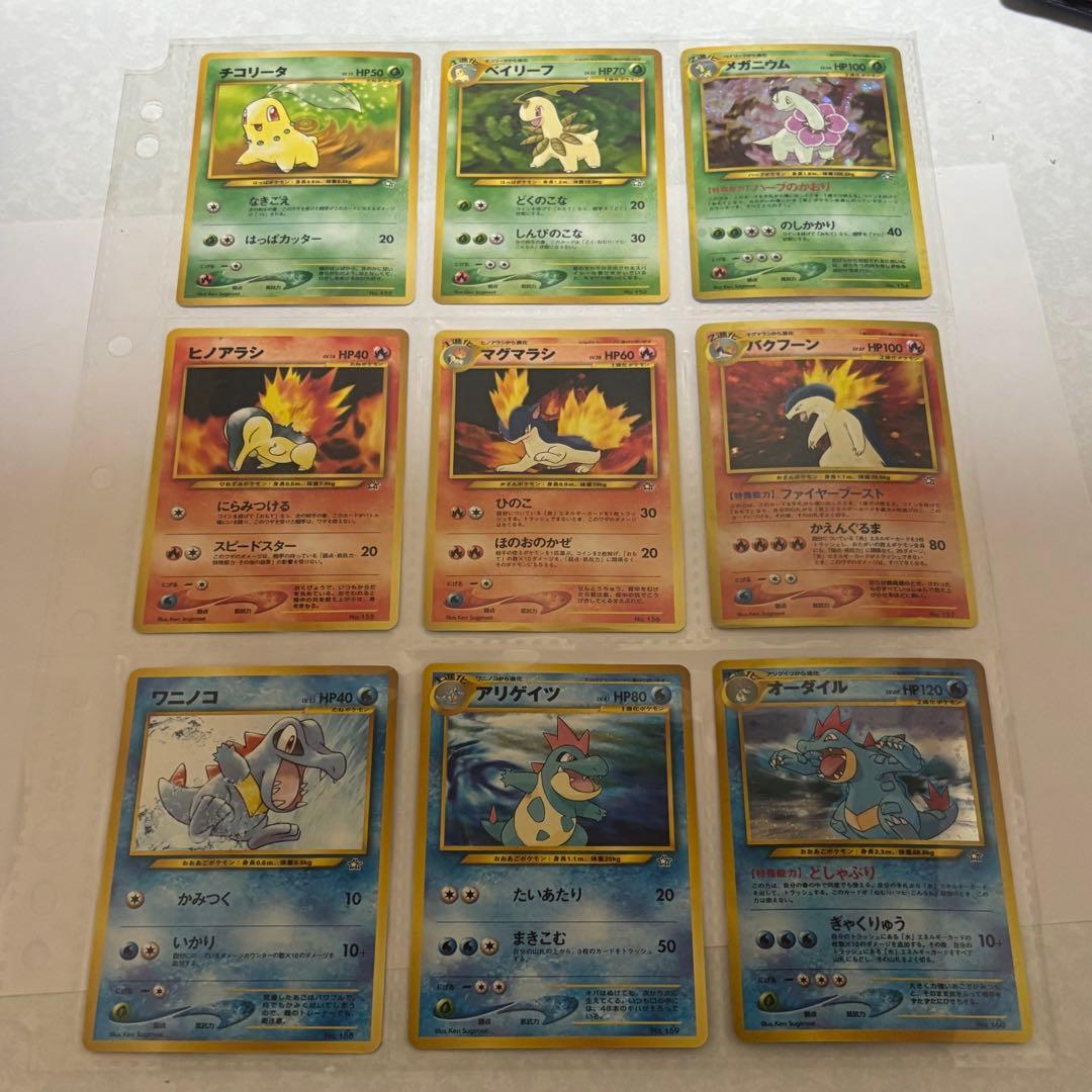 ポケモンカードneo 旧裏 プレミアムファイル 旧裏 初版 マークなし 御三家 ポケモンカードneo 旧裏 プレミアムファイル 旧裏 初版 マークなし 御