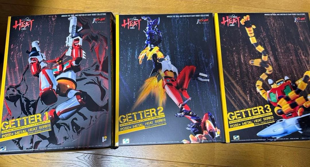 POSE+ L HEAT 真ゲッターロボ世界最後の日　ゲッター3体セット