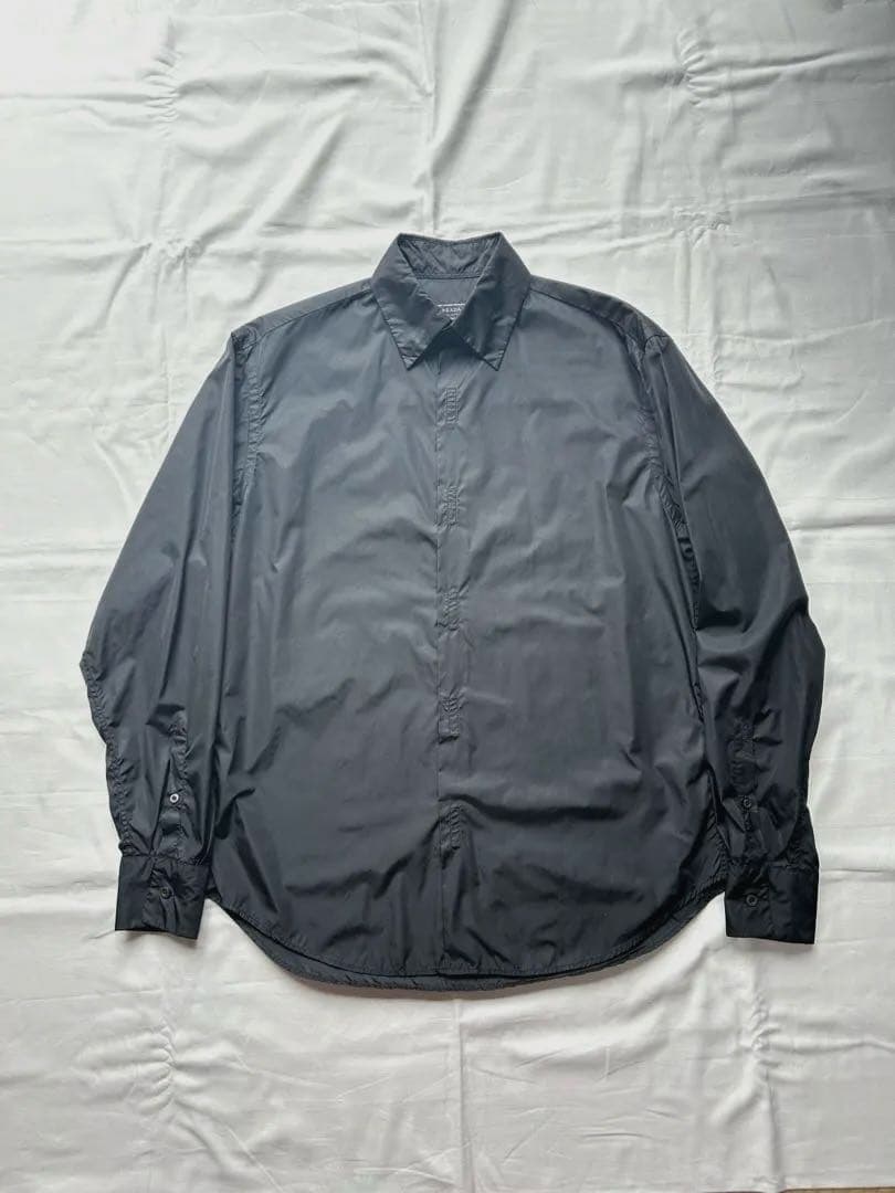 トップス 90s prada nylon velcro shirt (38) black