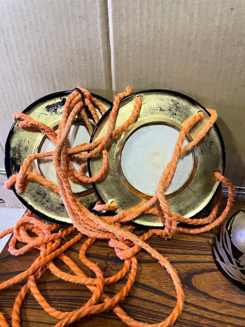 hyoutan 様専用➂ 美品高級 小鼓 豪華金蒔絵鼓 和太鼓 袋付き 楽器