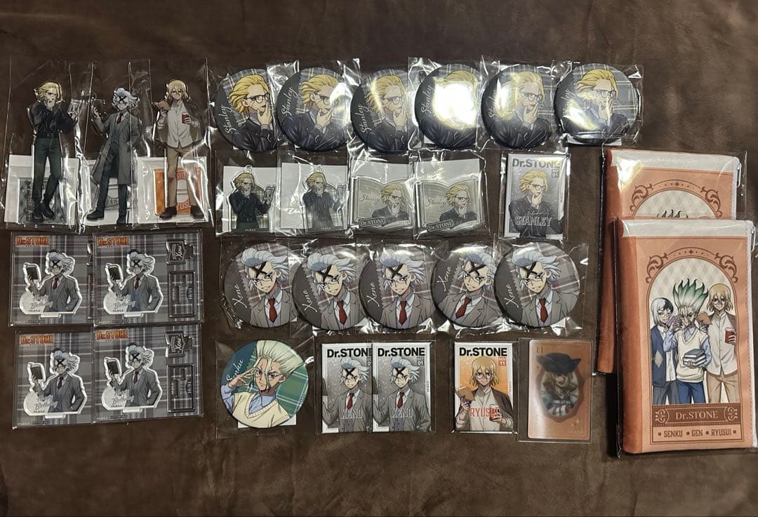 ドクスト　くじ引き堂　スタンリー　ゼノ　龍水　千空　アクスタ　缶バッジ　アクキー