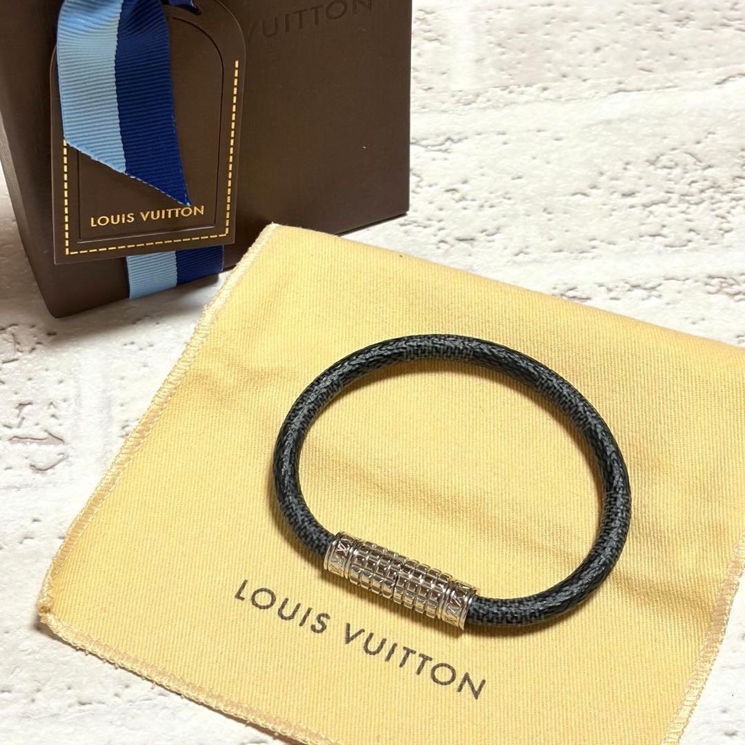 LOUIS VUITTON ブレスレット ダミエ グラフィット 美品 箱付き