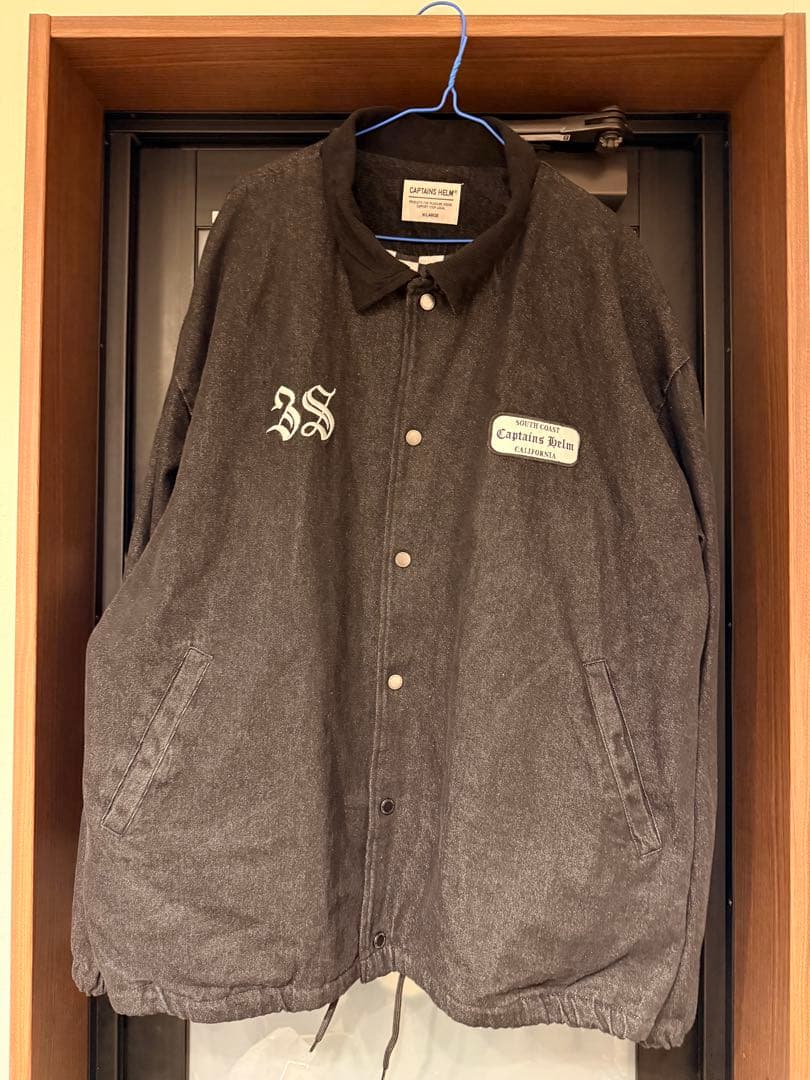 CAPTAINS HELM XL デニムコーチジャケット キャプテンズヘルム ロゴ デニム コーチジャケット XLサイズ 未使用