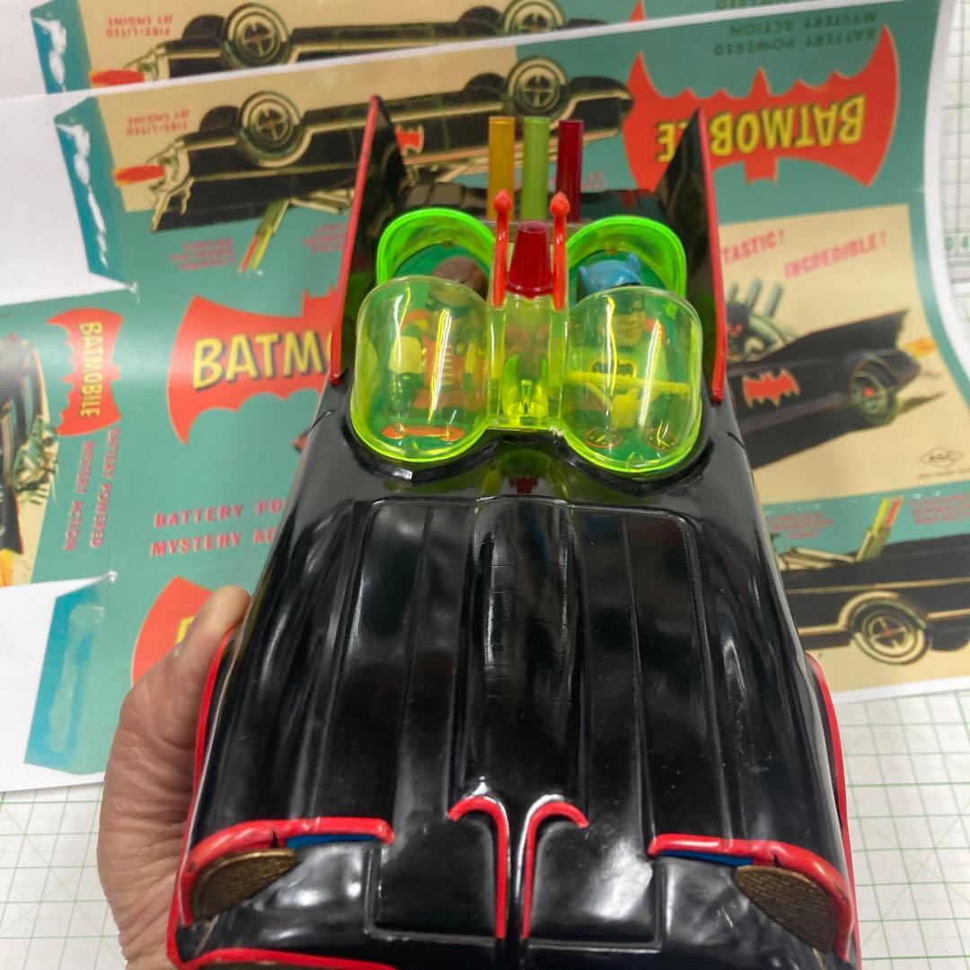 1960年代アオシン製の初期の珍しい黒の バットマンかー黒は！殆ど出