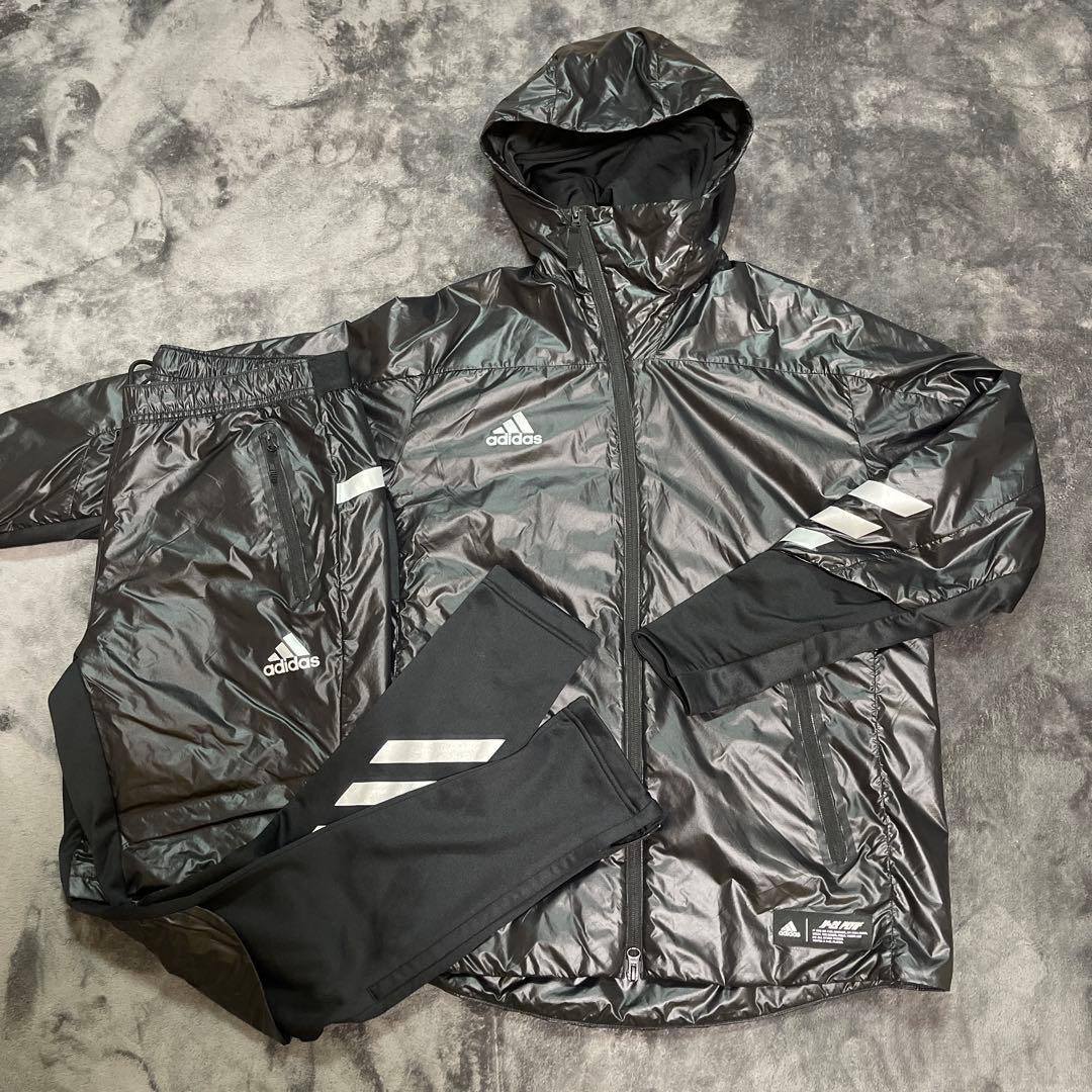 アディダス　冬用ウインドブレーカー　セットアップ　野球　ベースボール