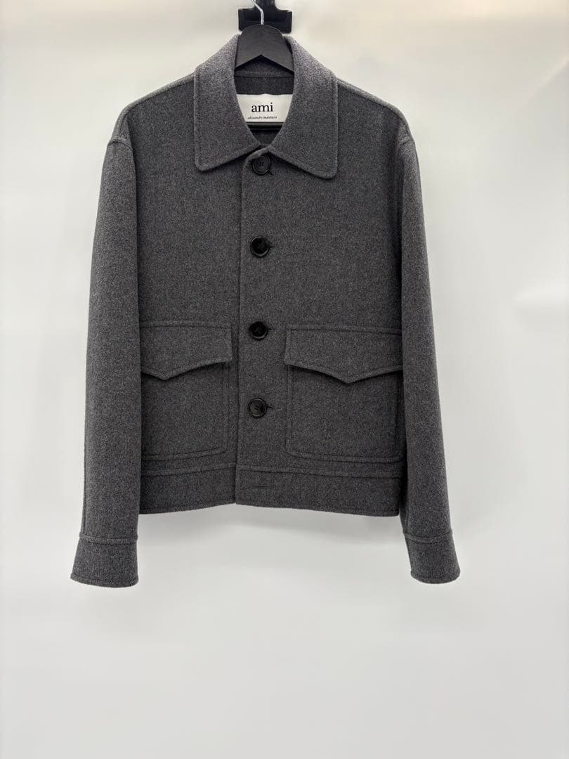 AMI PARIS アミパリス ウール カシミア ショートコート UJK212