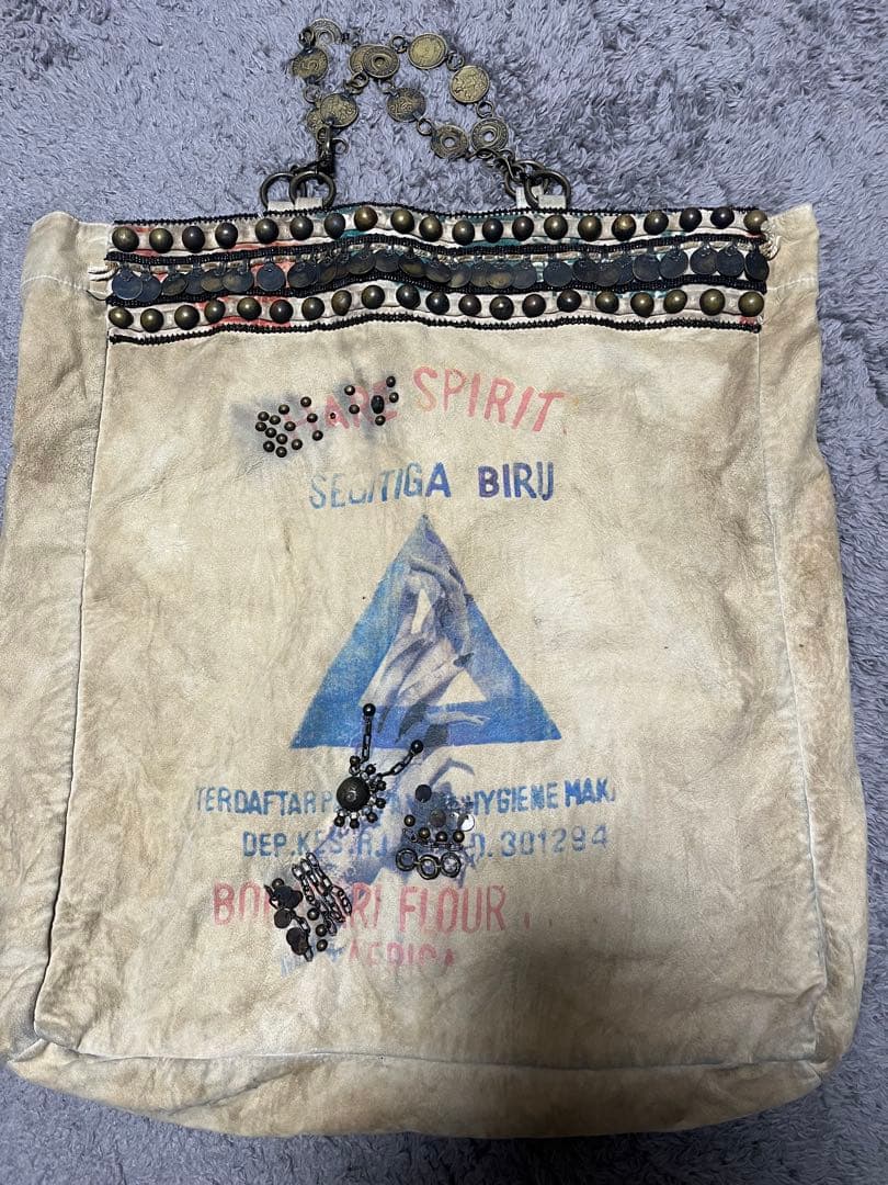 SHARE SPIRIT トートバッグ　ダメージ加工