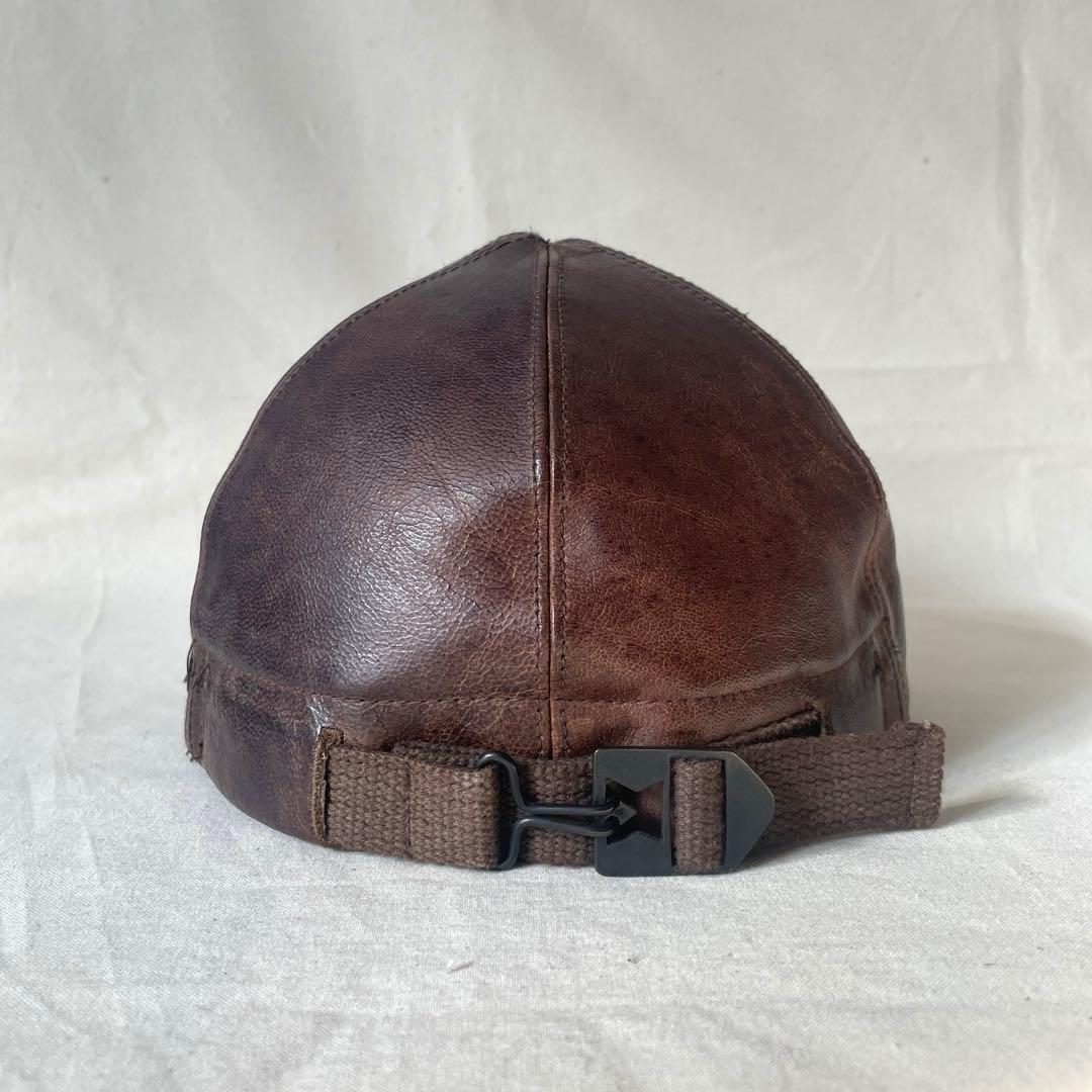 22AW NICENESS WELHAM レザーキャップ ナイスネス ブラウン - メルカリ