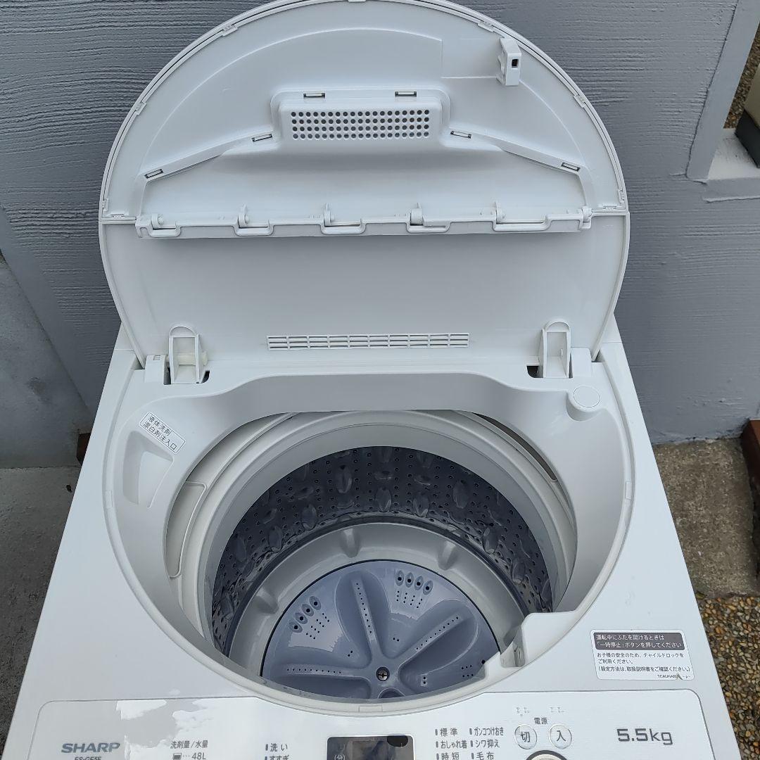 【hikari】SHARP 5.5k 全自動洗濯機 ES-GE5F-W