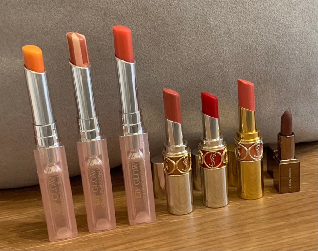Dior・YSL・Laura Mercier 口紅7点セット - メルカリ