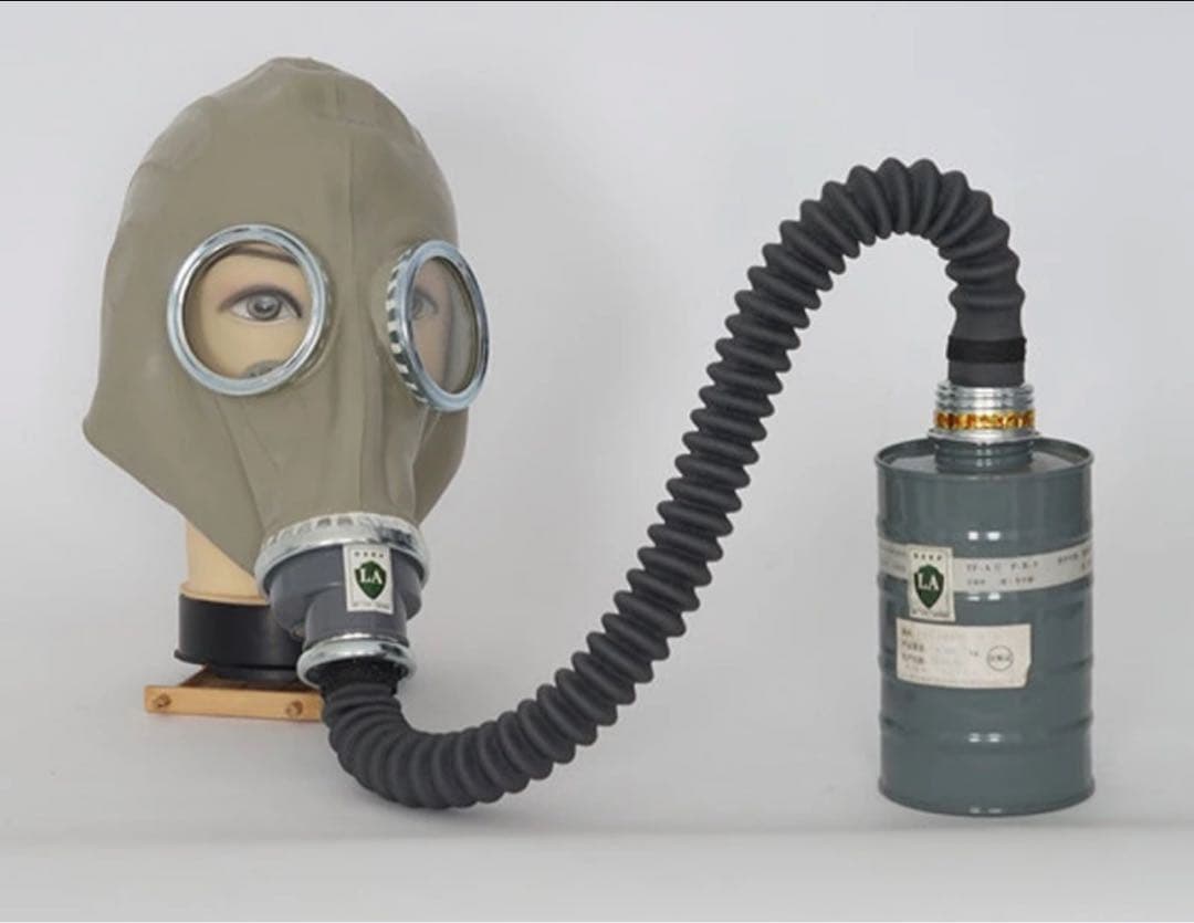 未使用WW2旧日本軍タイプ　ロシア軍毒ガスマスク フィルター付き 731部隊