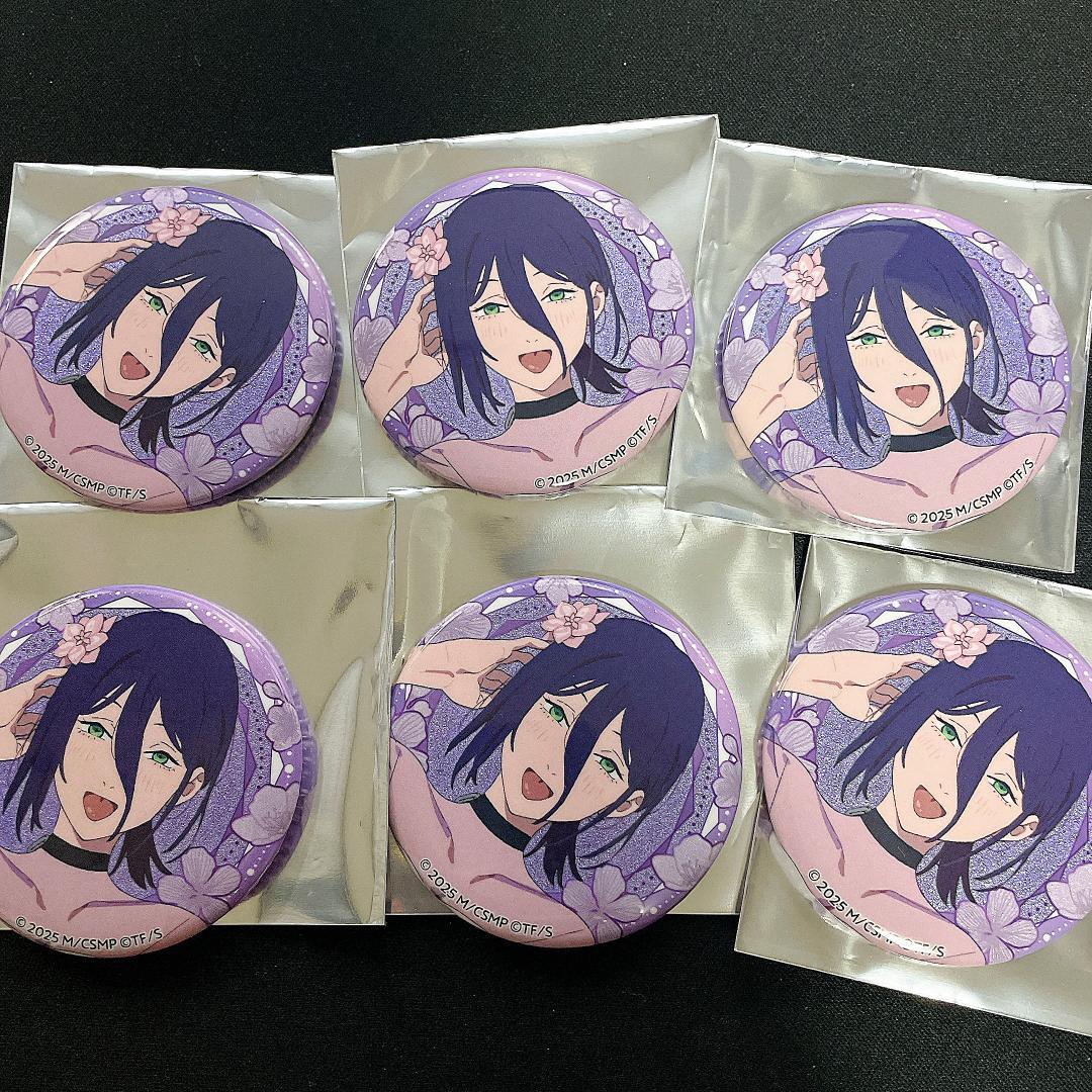 チェンソーマン　プリンスホテル　カフェ　グリッター缶バッジ　レゼ