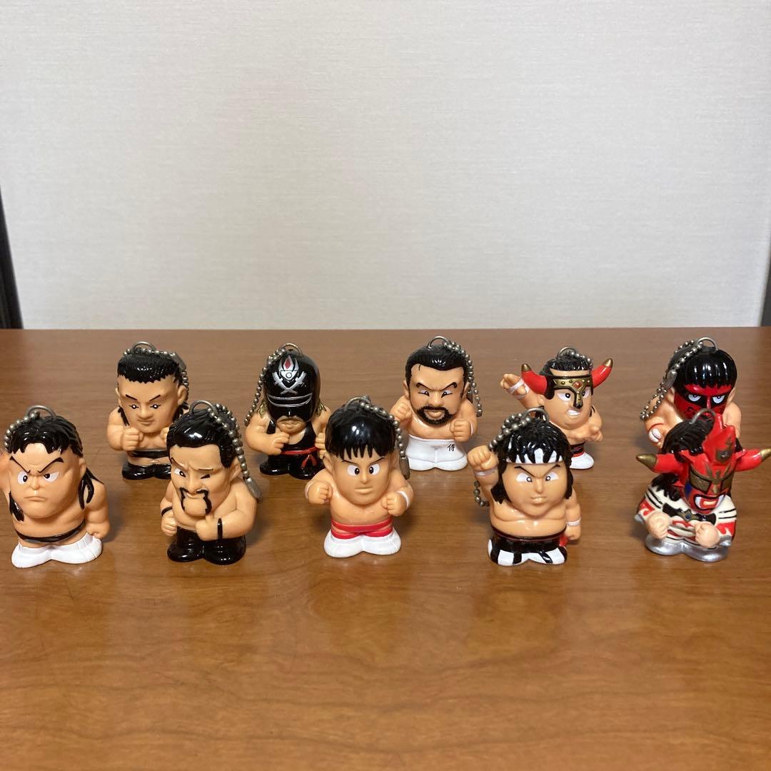 新日本プロレス ソフビ キーホルダー レスラー 10体セット