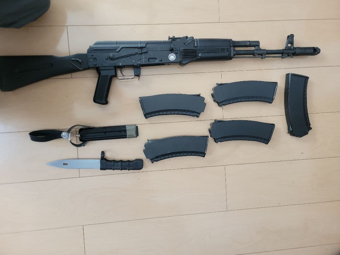 K 次世代電動ガンak74 銃剣マガジンバッテリーセット