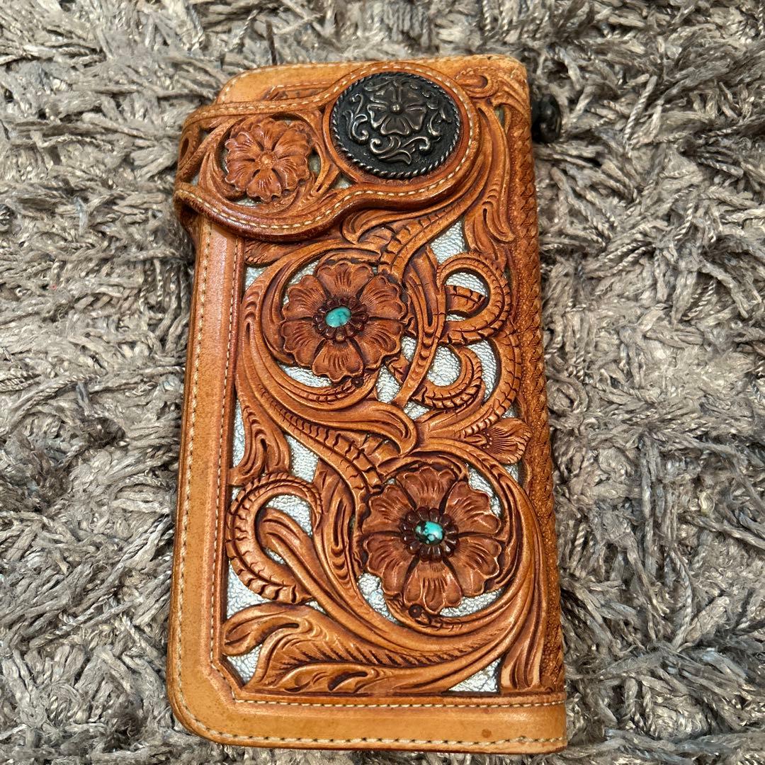 KAORU　FUNNY　窪田クラフト　ライダースウォレット FUNNY公式ストア ファニー ライダースウォレット ハンドクラフト（L