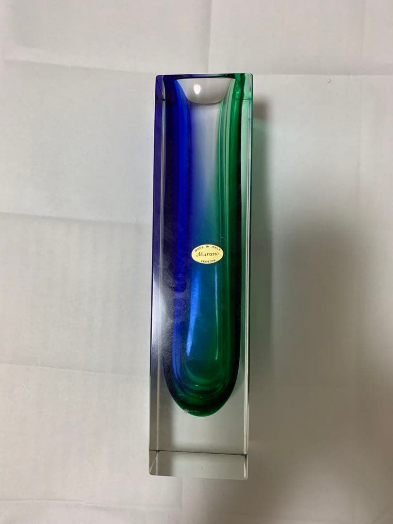 ◆ヴィンテージ◆ ムラノガラス　フラワーベース ミッドセンチュリー モダン 花瓶
