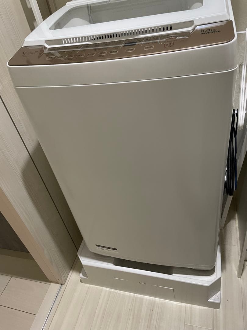 洗濯機　一人暮らし　YWM-TV80G1 8kg