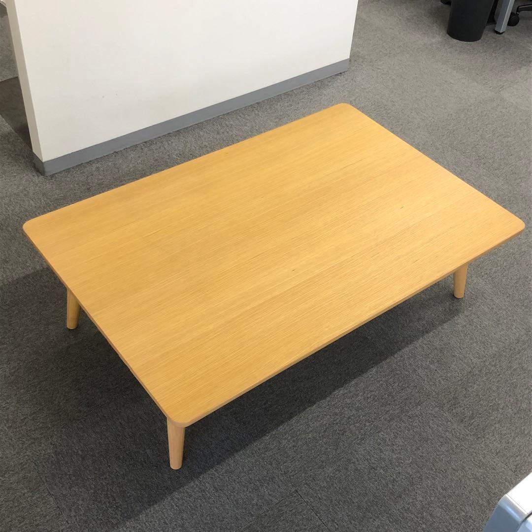 訳あり ローテーブル 座卓 120cm×80cm 棚付き 木製 ナチュラル img_2b0d7eda7d52babf265be9c522