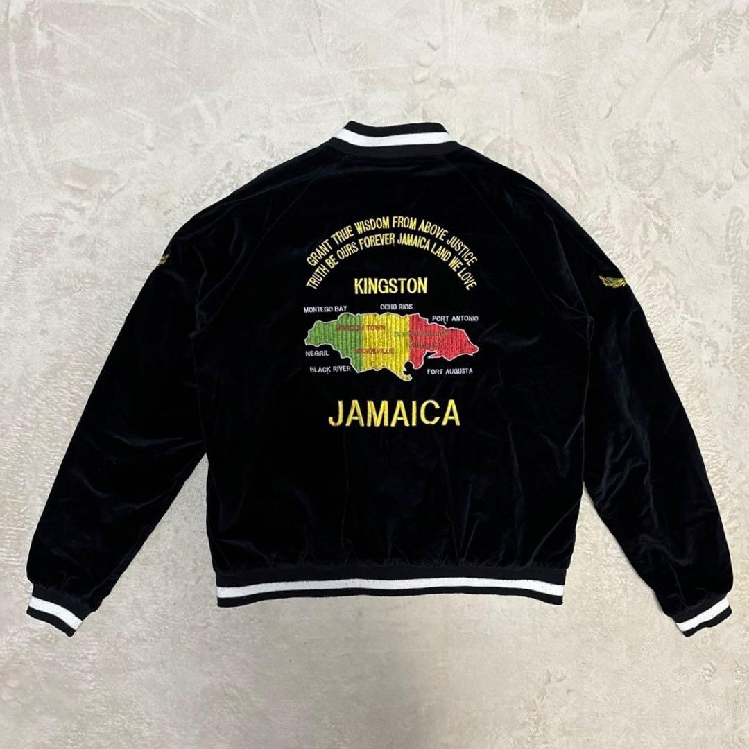 希少 BGCO リバーシブル ベロア スカジャン - メルカリ