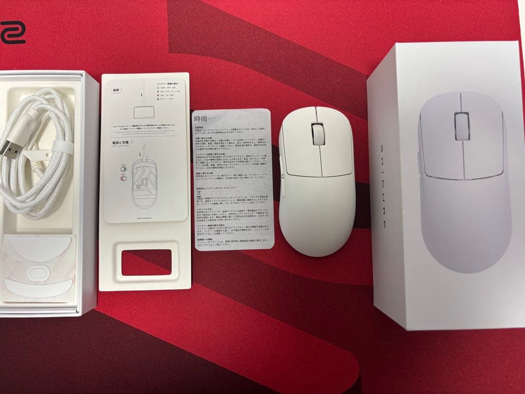 AIM1 時雨　ゲーミングマウス　ワイヤレス白