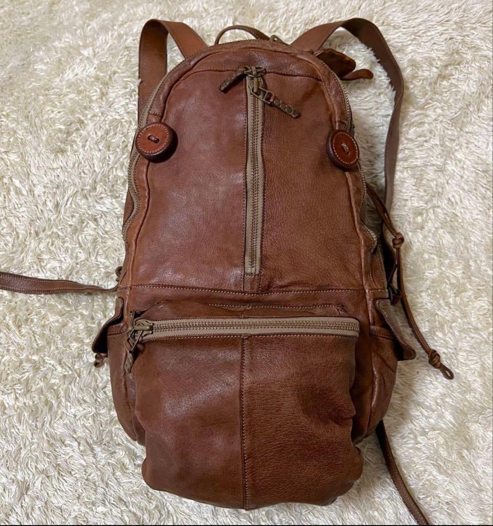 MARVELETS リュック マーヴェレッツ ゴートレザー bree vasco vasco - LEATHER ROLLTOP RUCKSACK [BLACK]｜レザーロールトップ