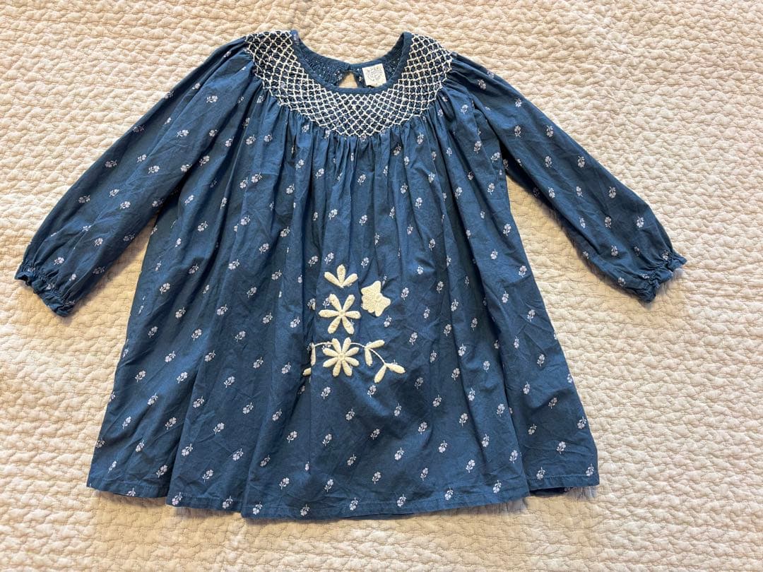 fish and kids パッチワークワンピース 4-5y