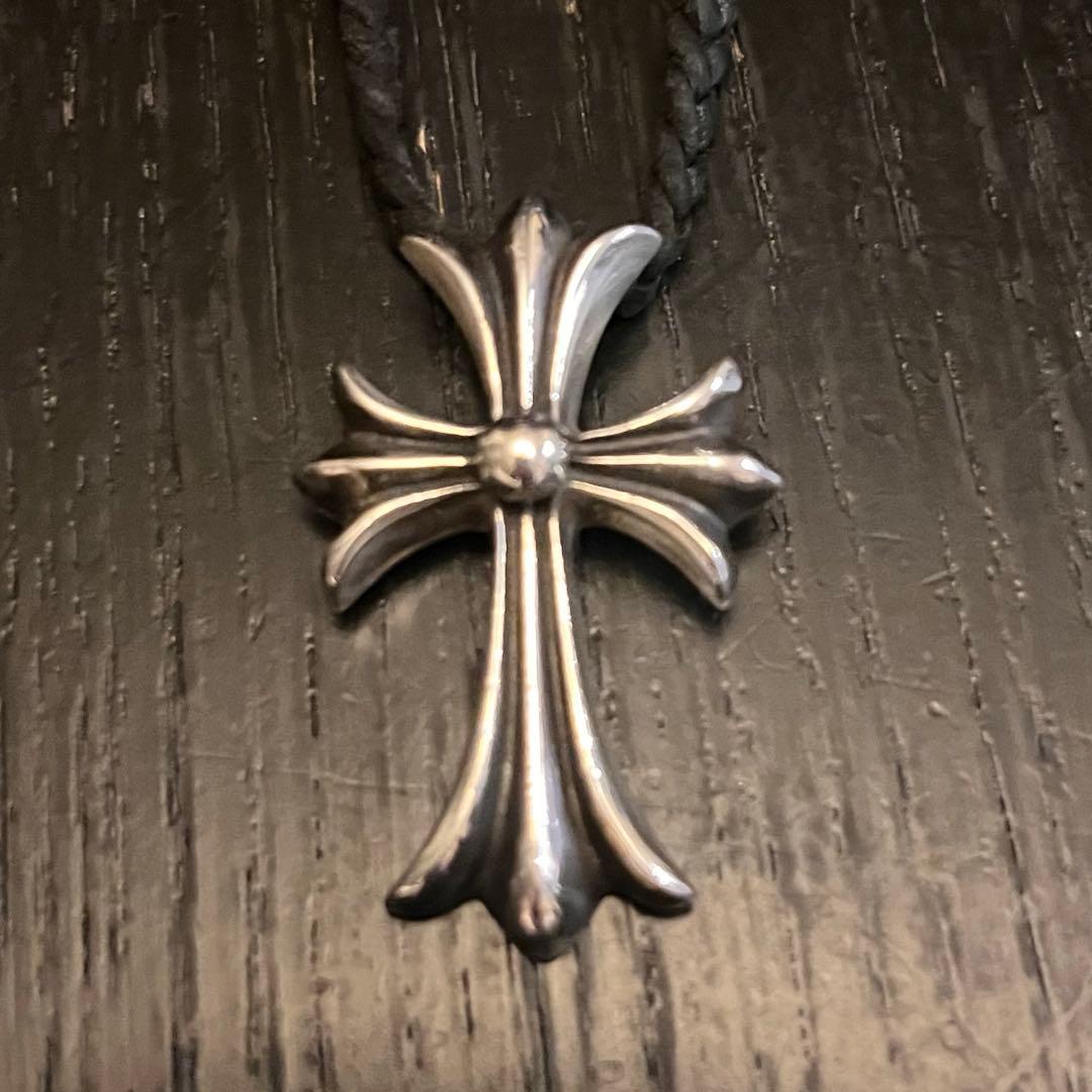 美品☆クロムハーツスモールCHクロスレザーブレイドWボロチップ