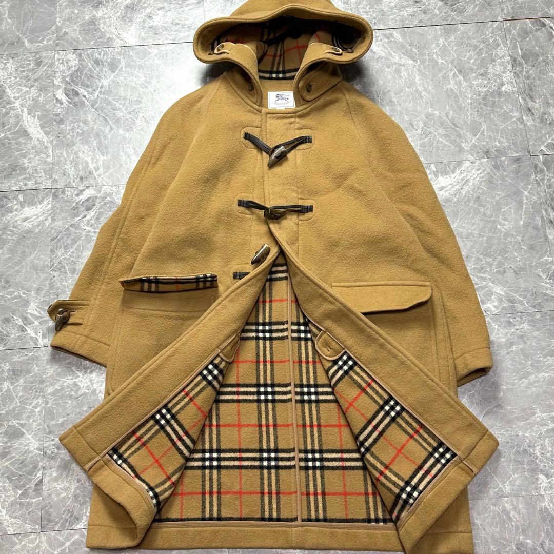 バーバリー♡ダッフルコート　ノバチェック ウール　ハニーベージュ