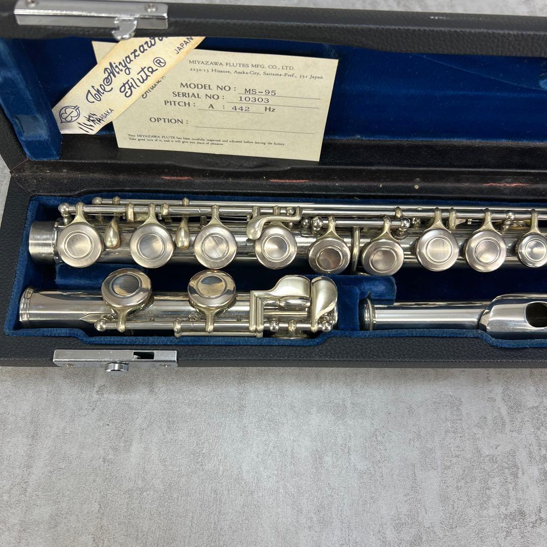良品 ミヤザワフルート 頭部管銀製 MS-95 吹奏楽 シルバー - メルカリ