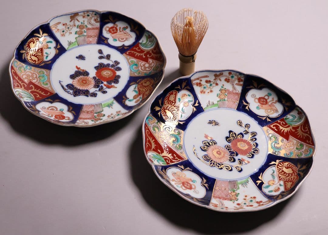 【CM119】古伊万里 色絵 中皿 2枚 盛皿 幅22.3cm 錦手 花鳥 草花 楽天市場】美濃焼 染錦古伊万里 深皿 20.5cm 和食器 深皿 カレー